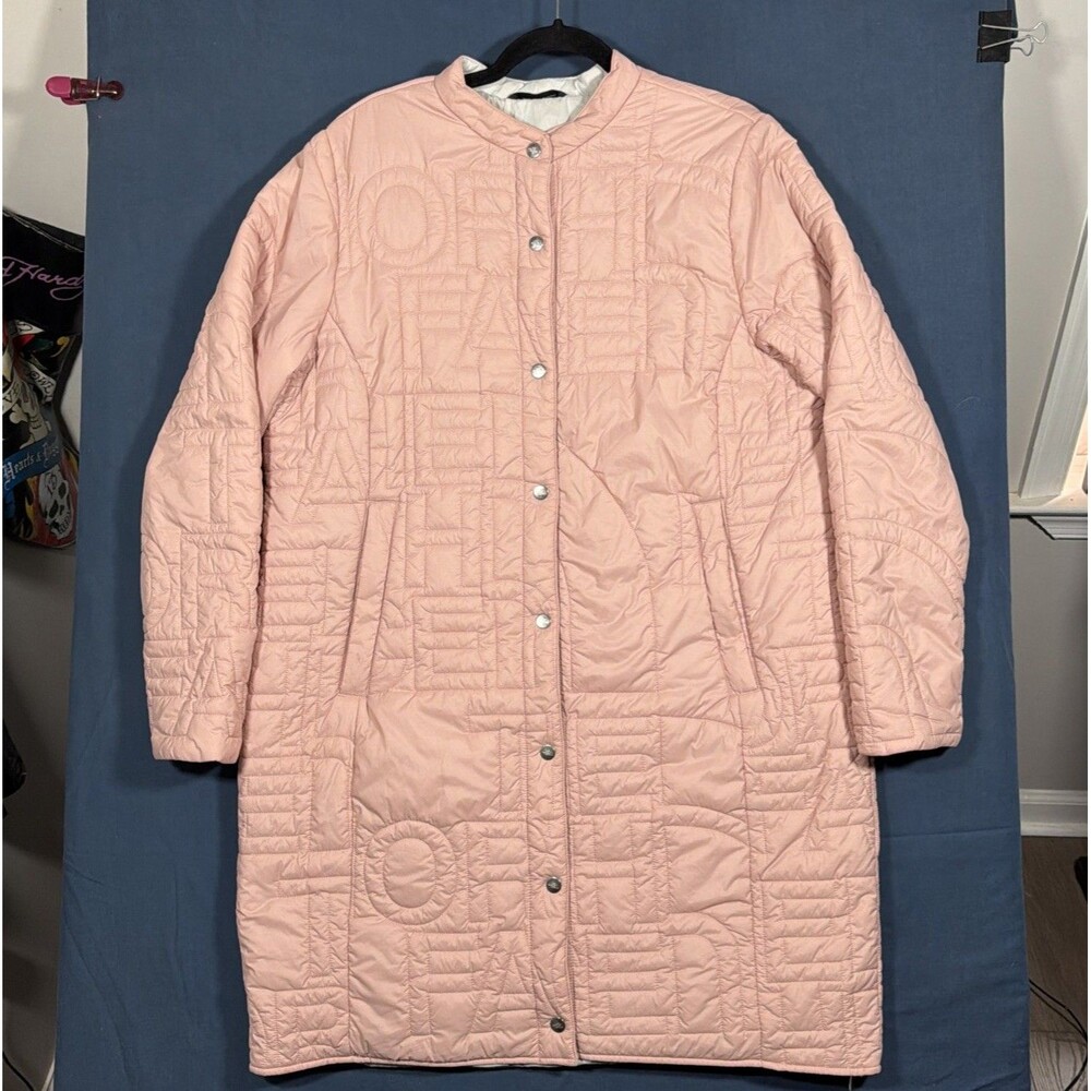 North Face Women’s Alphabet City Parka Pink Coat Jacket Quilted Size XL